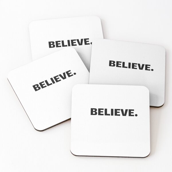 Item preview, "BELIEVE." Minimalist Christmas Design designed and sold by BeSuz designs.