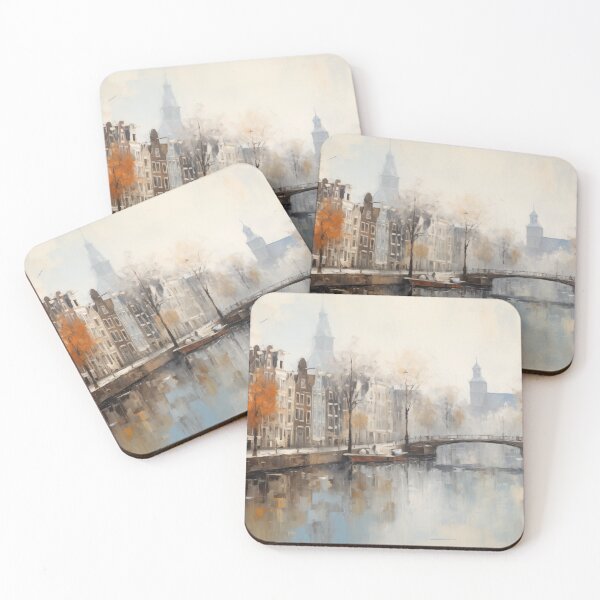 Item preview, Beautiful cityscape inspired by Amsterdam, serene and stunning, the Netherlands designed and sold by Orianah.