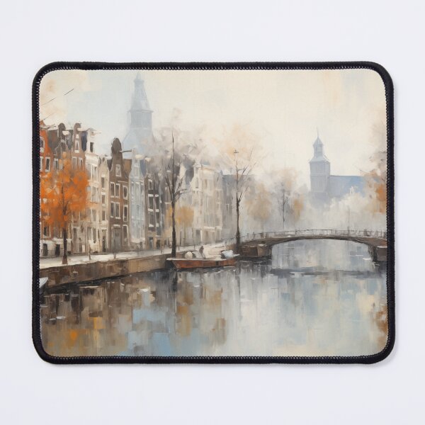 Item preview, Beautiful cityscape inspired by Amsterdam, serene and stunning, the Netherlands designed and sold by Orianah.