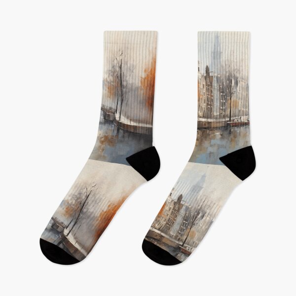 Item preview, Beautiful cityscape inspired by Amsterdam, serene and stunning, the Netherlands designed and sold by Orianah.