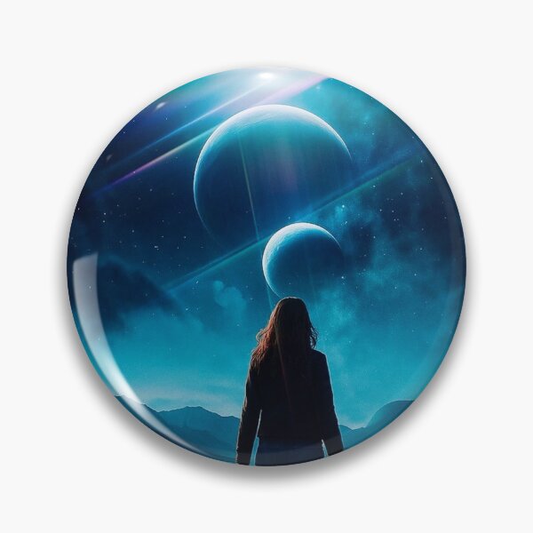 Item preview, Beneath Distant Worlds – Surreal Cosmic Sci-Fi Artwork designed and sold by seamless.