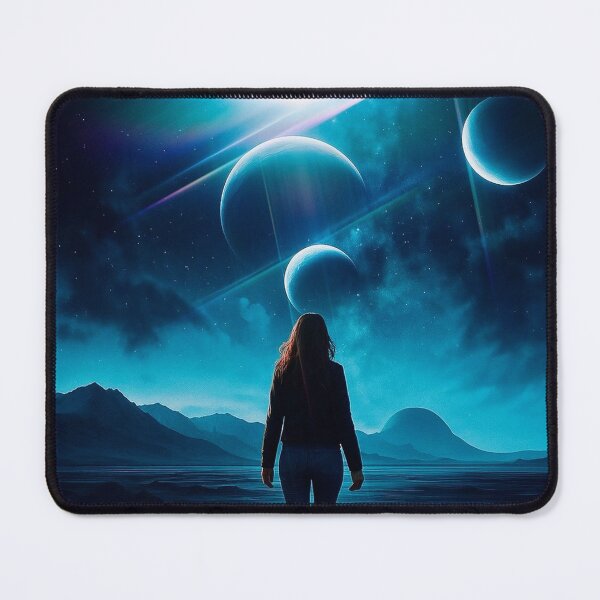 Item preview, Beneath Distant Worlds – Surreal Cosmic Sci-Fi Artwork designed and sold by seamless.