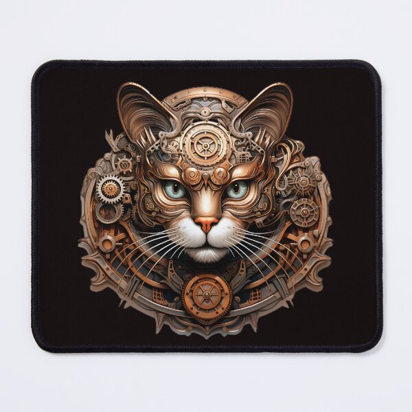 Item preview, Cat steampunk design designed and sold by AngryDuckShopTM.