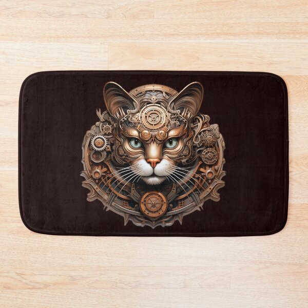 Item preview, Cat steampunk design designed and sold by AngryDuckShopTM.