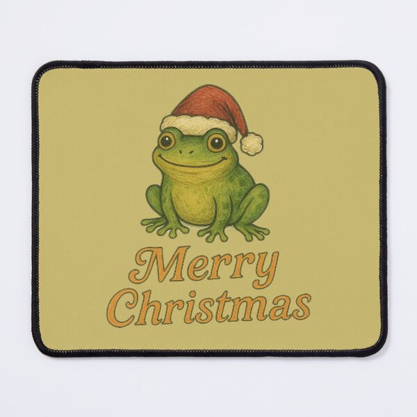 Item preview, Merry Christmas Frog designed and sold by FrictionMaxxing.
