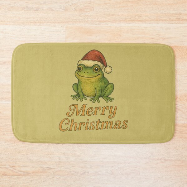 Item preview, Merry Christmas Frog designed and sold by FrictionMaxxing.