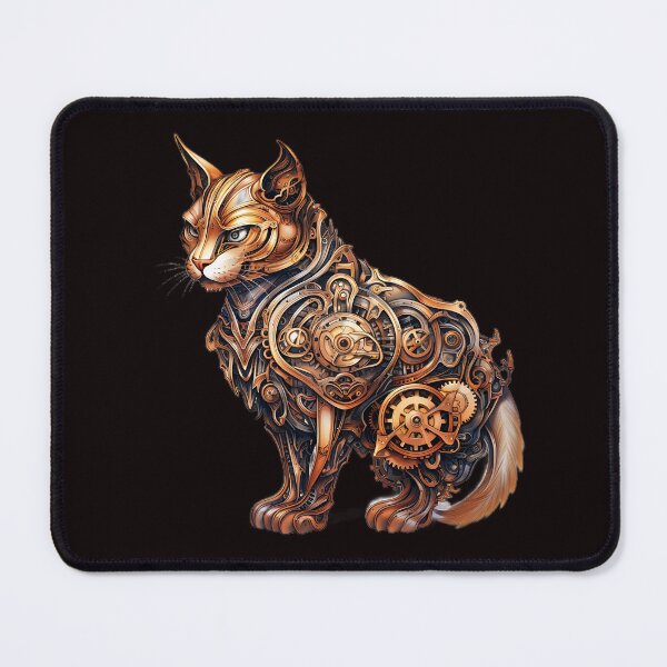 Item preview, Cat steampunk design v2 designed and sold by AngryDuckShopTM.