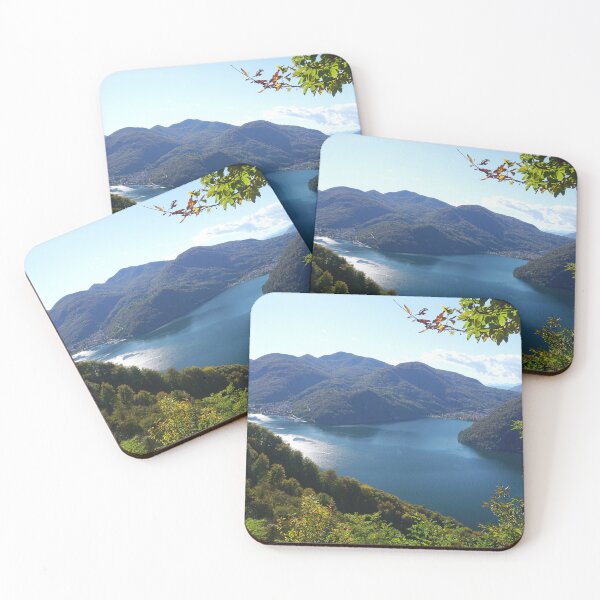 Item preview, Lake Lugano Autumn in Switzerland designed and sold by nikawanders.