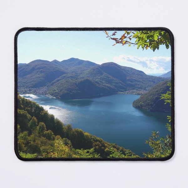 Item preview, Lake Lugano Autumn in Switzerland designed and sold by nikawanders.