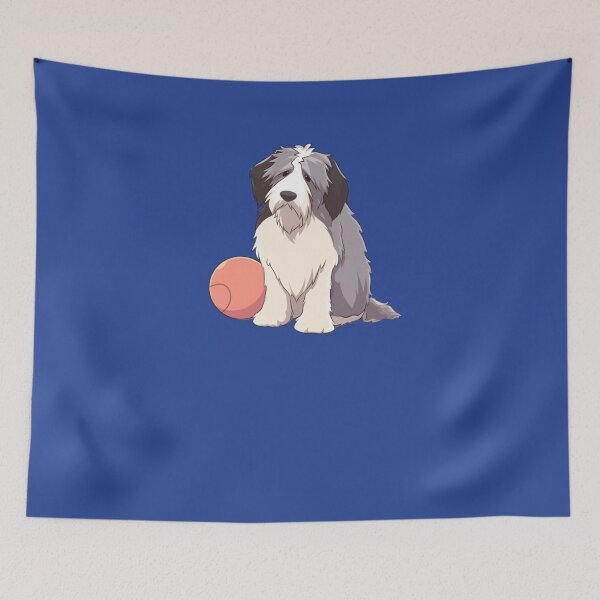 Item preview, Cute Bearded Collie Sad Sticker designed and sold by shopngocthien.