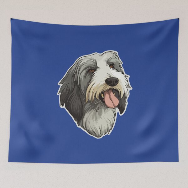 Item preview, cute bearded collie Sticker1 designed and sold by shopngocthien.