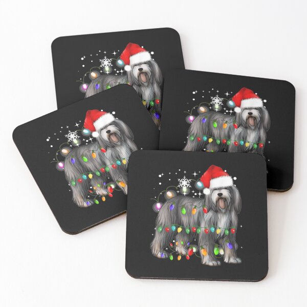 Item preview, Christmas Lights Bearded Collie Dog  designed and sold by shopngocthien.