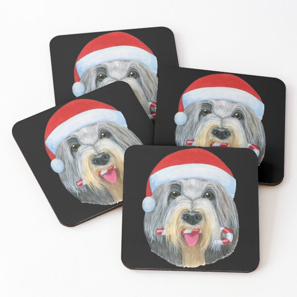 Item preview, Christmas Bearded Collie Sticker designed and sold by shopngocthien.