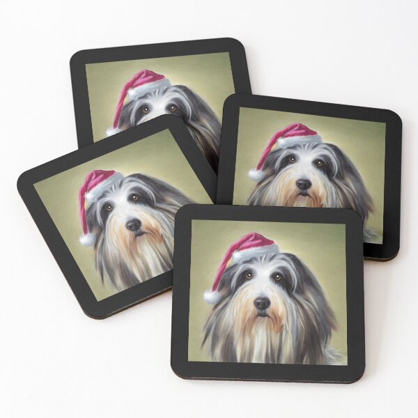 Item preview, Christmas Bearded Collie - Perfect For Animal Lovers Sticker designed and sold by shopngocthien.
