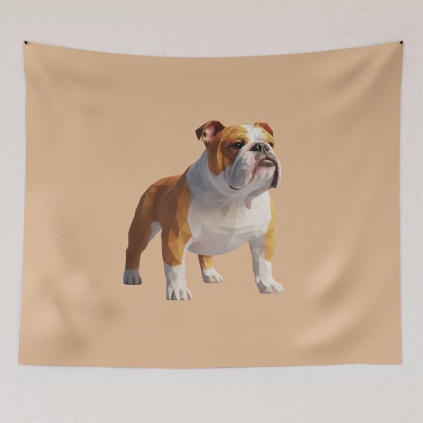 Item preview, Bulldog Low Poly Arte Moderno designed and sold by bsbd-action.