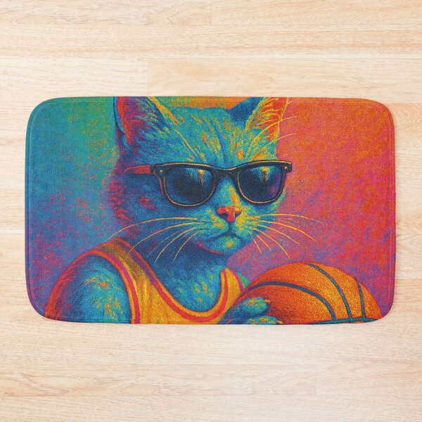 Item preview, cool cat plays basketball designed and sold by Mauswohn.