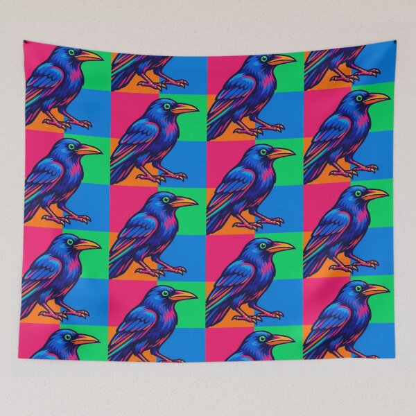 Item preview, pop art crow designed and sold by Dogandesighn.