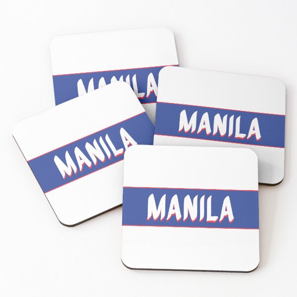 Item preview, Manila Retro Street Sign – Minimalist Travel Design designed and sold by Aesthetic Atlas.