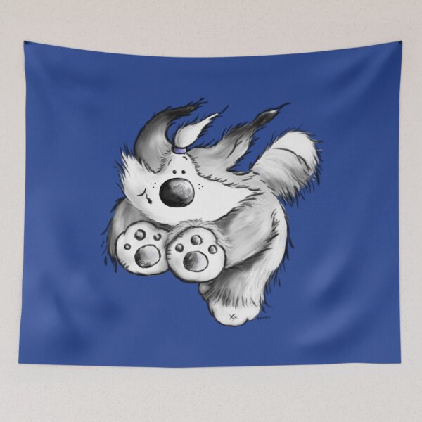 Item preview, Flying Bearded Collie   designed and sold by shopngocthien.