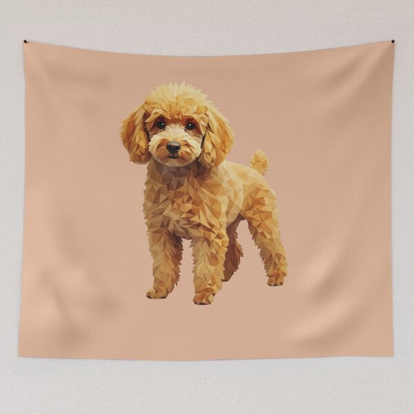 Item preview, Caniche Low Poly Naranja designed and sold by bsbd-action.
