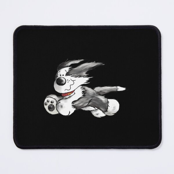 Item preview, Fluffy Happy Running Bearded Collie Dog Cartoon designed and sold by shopngocthien.
