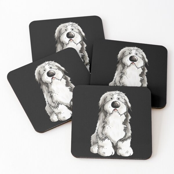 Item preview, Fluffy Bearded Collie Cartoon - Dog - Dogs - Gift - Beardie   designed and sold by shopngocthien.