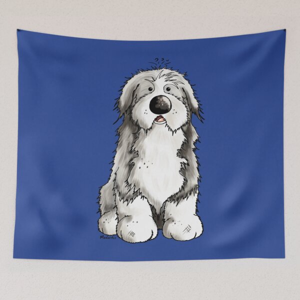 Item preview, Fluffy Bearded Collie Cartoon - Dog - Dogs - Gift - Beardie   designed and sold by shopngocthien.