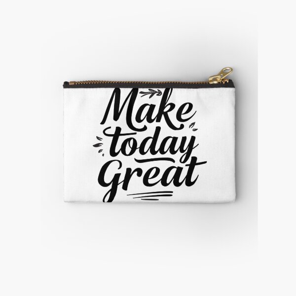 Item preview, Crisp monochrome SVG “Make today great”, upbeat daily mantra for planners, classroom boards, and coffee station decor designed and sold by AlwaysHome.