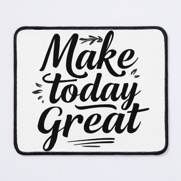 Item preview, Crisp monochrome SVG “Make today great”, upbeat daily mantra for planners, classroom boards, and coffee station decor designed and sold by AlwaysHome.