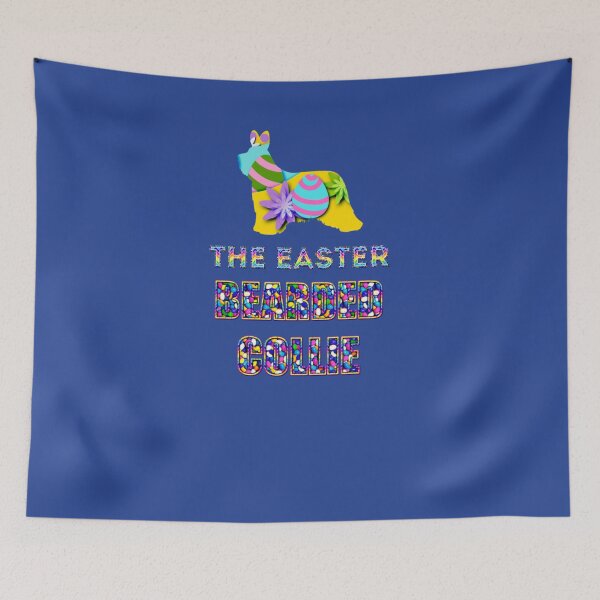 Item preview, Easter Bearded Collie Sticker designed and sold by shopngocthien.
