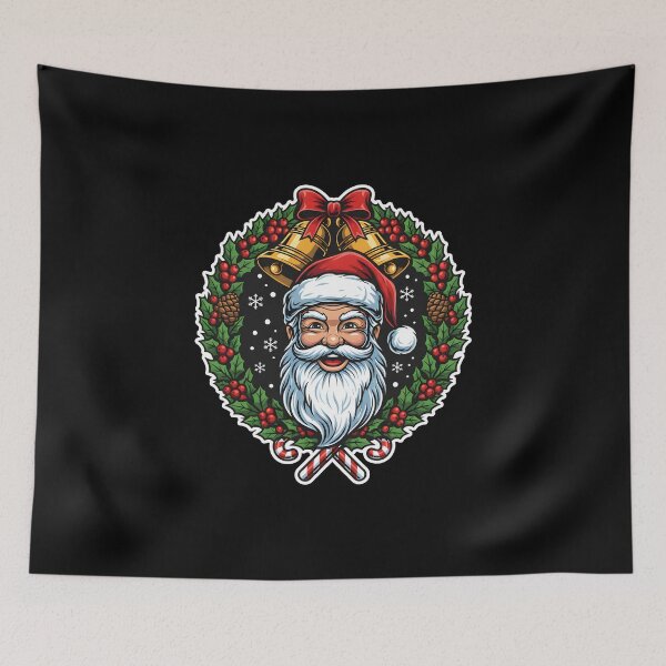 Item preview, Jolly Santa Wreath designed and sold by Jesus = King.