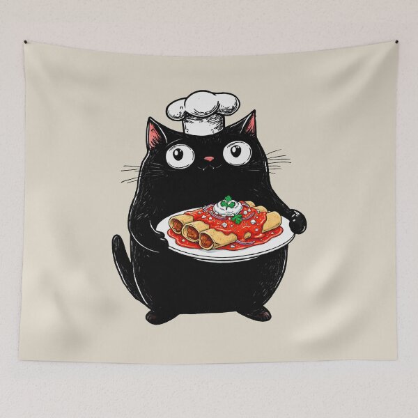 Item preview, This Cook Cat Loves Spicy, Enchilada From Mexico designed and sold by OrenjiArtShop.