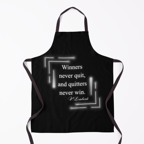 Item preview, Winners never quit, and quitters never win. short slogans, achieve,quotes, Lombardi, motivation, think, joyful ,cheerful, positive quote, christmas gift,festive, designed and sold by chipmuckdesignn.