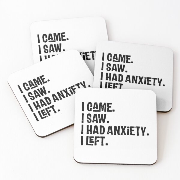 Item preview, I Came, I Saw, I Had Anxiety, I Left – Funny Introvert Quote designed and sold by A7med-Design.