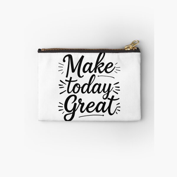 Item preview, Crisp monochrome SVG “Make today great”, upbeat daily mantra for planners, classroom boards, and coffee station decor designed and sold by AlwaysHome.