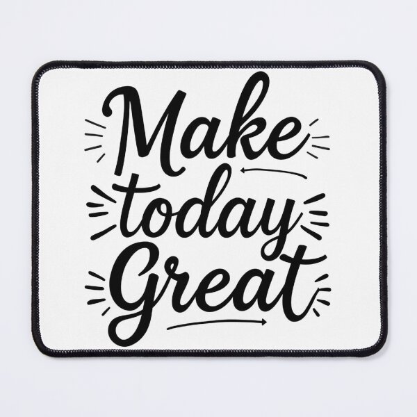 Item preview, Crisp monochrome SVG “Make today great”, upbeat daily mantra for planners, classroom boards, and coffee station decor designed and sold by AlwaysHome.