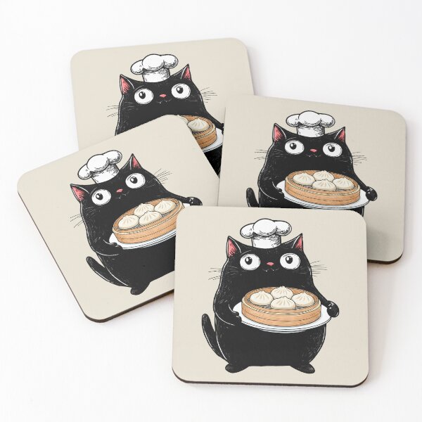Item preview, Cute Fat Cat, Steamer, Baozi Buns designed and sold by OrenjiArtShop.