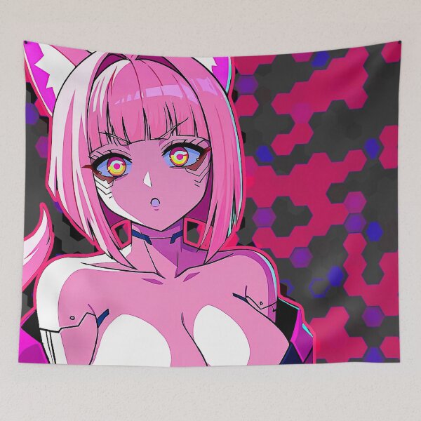 Item preview, Chica gato anime Cyber-Hex designed and sold by IsotonicLunarCat.