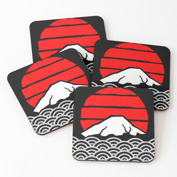 Item preview, Fuji HiNoMaru Waves Dark designed and sold by LindenmannArts.