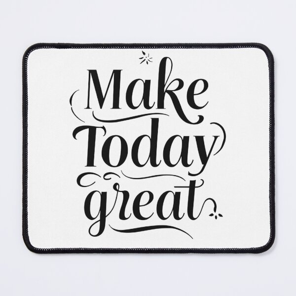 Item preview, Crisp monochrome SVG “Make today great”, upbeat daily mantra for planners, classroom boards, and coffee station decor designed and sold by AlwaysHome.