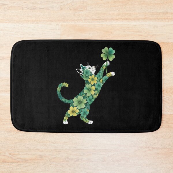 Item preview, Leafy Cat with Clover designed and sold by jkrphoto.