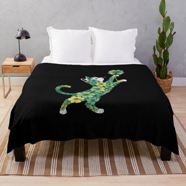 Item preview, Leafy Cat with Clover designed and sold by jkrphoto.