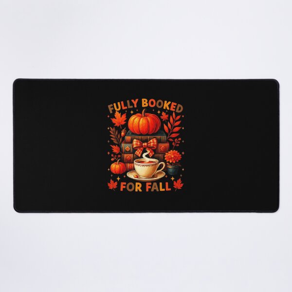 Item preview, Fully Booked For Fall Books Coffee Leaves Pumpkins Funny  designed and sold by JEFDodsonArt.