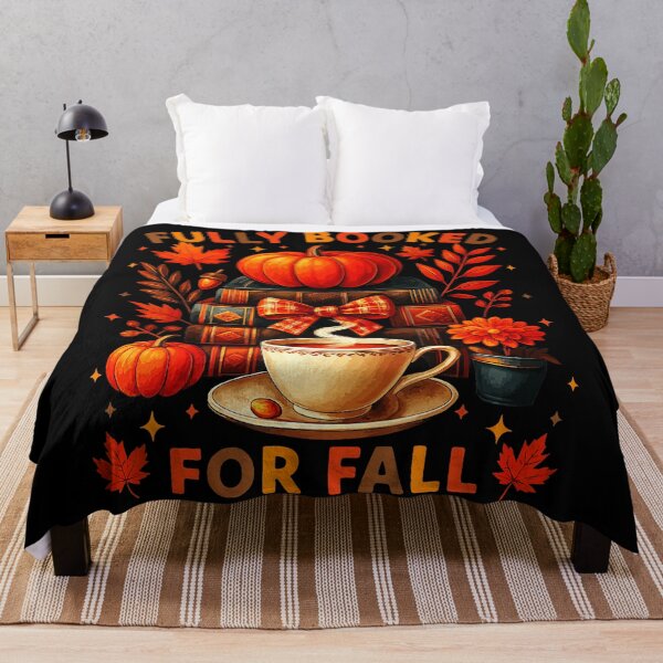Item preview, Fully Booked For Fall Books Coffee Leaves Pumpkins Funny designed and sold by JEFDodsonArt.