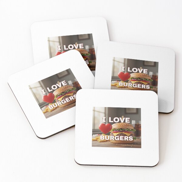 Item preview, I love burgers designed and sold by LatiendaShop.