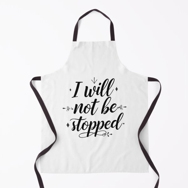 Item preview, Bold black and white SVG “I will not be stopped”, relentless mindset for athletes and entrepreneurs; perfect for tees and posters designed and sold by AlwaysHome.
