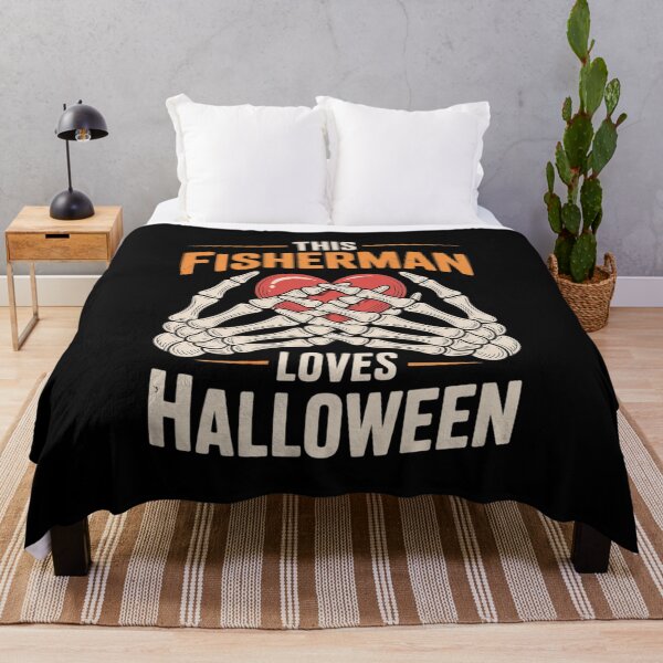 Item preview, This Fisherman Loves Halloween Fishing Scary Fish Spooky designed and sold by ClassicAnthony.