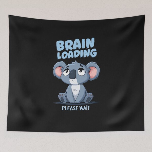 Item preview, Koala Brain Loading – Funny Sleepy Koala Design for Students, Gamers & Work Stress designed and sold by JoyMuse.