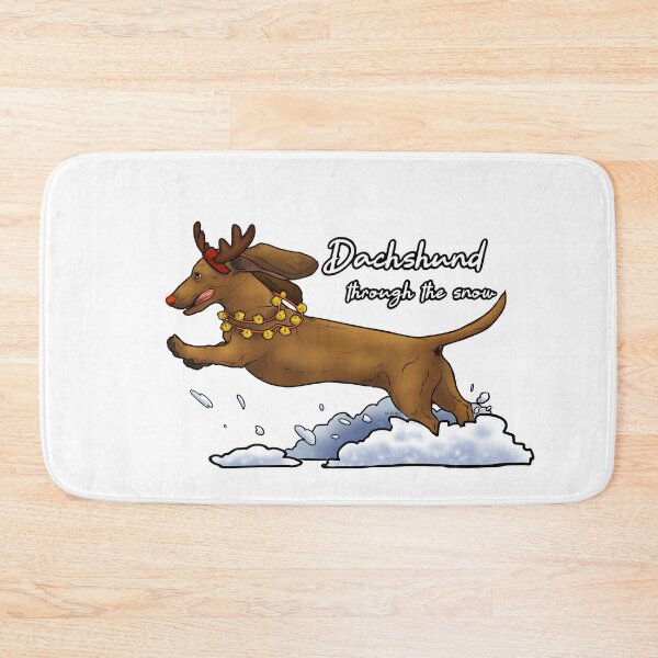 Item preview, Dachshund through the snow  designed and sold by Rhia4rt.