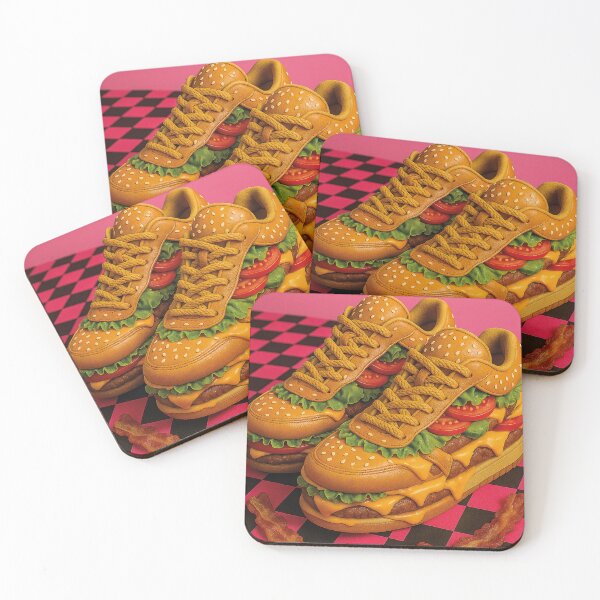 Item preview, funny sneakers as burgers designed and sold by Mauswohn.